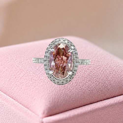 14k weißgold fancy vivid pink - fancy,