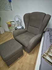 Sessel mit Hocker, Gebraucht