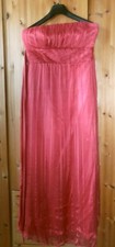 Zero Gr. 40 Damen Bandeau Corsagen Abendkleid Ballkleid 100% Seide Farbe Hummer