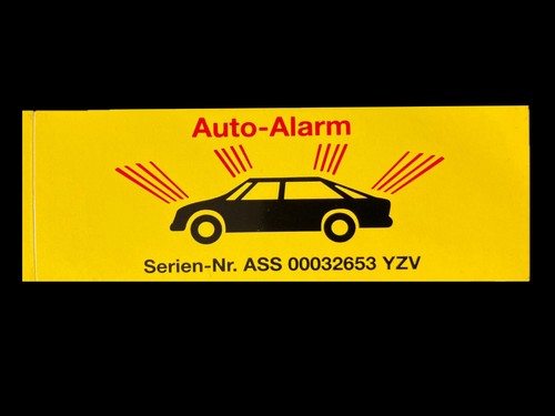 Auto aufkleber alarmanlage - aufkleber,