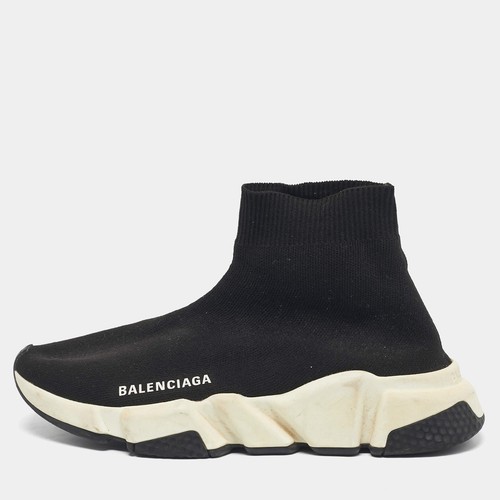 Balenciaga black knit fabric - black,