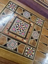 Orientalisches perlmut Backgammon XXL Spiel Schachbrett Antik 