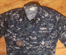 US Navy Jacke NWU Typ I Gr. Medium/Long m. Patches