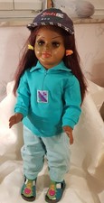 70cm große Dunkelhäutige Puppe. Mit SE gemarkert. Für Sammler
