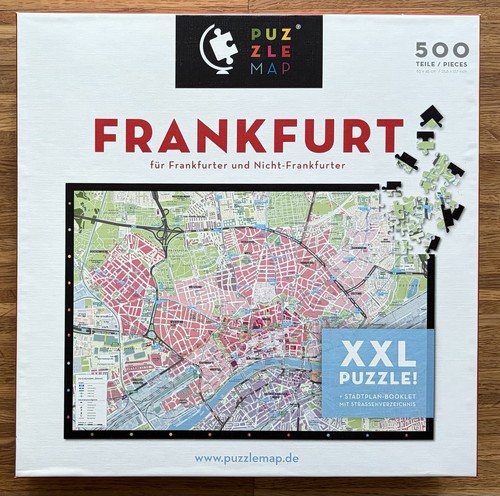 Puzzle map frankfurt - map,