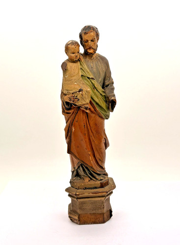 Antike holzfigur josef - antike,