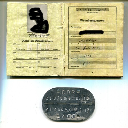 Nva wehrdienstausweis mit - nva,