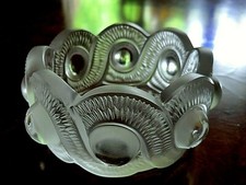 KRISTALL LALIQUE GAO SCHALE ca.5cmH 10,5cmD BOWL NEUWERTIG ZUSTAND NO BOX BOWL