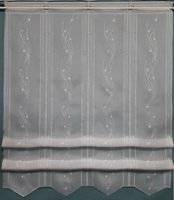  Cliprollo Scheibengardine Gardine Scheibenhänger Raffrollo weiß 145 cm hoch