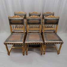 6 antike französische Stühle