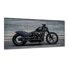 Leinwand Bild Wandbild Canvas Print Schwarze Harley Davidson Nr. H5114_PC