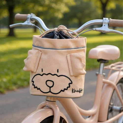 Kinder lenkertasche beige - kinder-lenkertasche, in