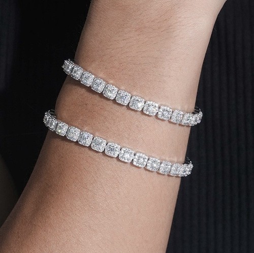 Moissanit armband 6mm - moissanit, 15