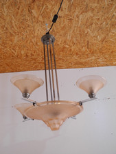antike Deckenlampe Art Deco Frankreich 1920 Muller Frères Schneider Degue Nr.605