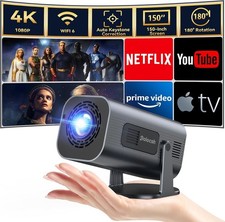 Mini Beamer 4k 1080P Full HD Mini Projektor Android 11 Wifi 6 Keystone Polocsh