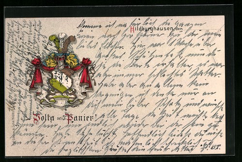 Ansichtskarte hildburghausen - ansichtskarte,