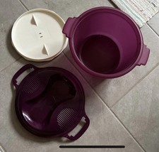 TUPPERWARE Mikrowelle Reis-Meister 2,2 L lila Reiskocher