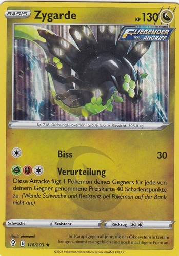 Zygarde 118 203 holo - 118/203,