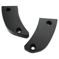 Sozius-Fussrasten-Blenden - Alu mattschwarz → Suzuki C / VL 1500 Intruder