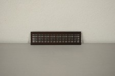 Belüftungsgitter / Stegblech dunkel braun; 280x65mm