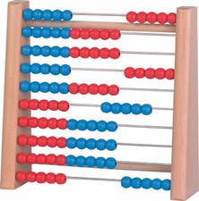 Rechenrahmen rot blau