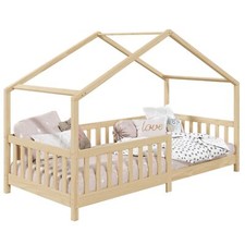 Hausbett Tipibett Kinderbett Montessori Bett massive Kiefer 90 x 200