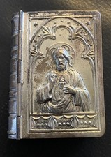 antike Dose Schachtel Etui für Rosenkranz Buchform