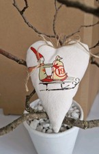 1 Herz, Maileg, Stoff Herz, Anhänger, Fensterdeko, Weihnachten 