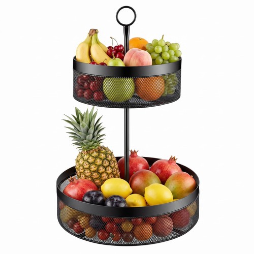 Obstkorb etagere metall - obstkorb,