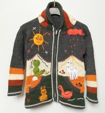 Kinder Strickjacke dunkelgrau