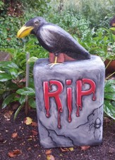 3D Tier Rabe auf Grabstein Halloween Deko Bogenschießen Ethafoam 700 und P4