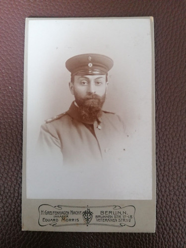Cdv foto berlin - berlin,, offizier