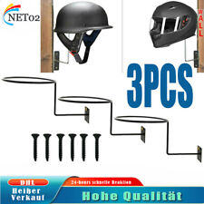3PCS Schwarz Helmständer Wandhalter Helmablage schwarz Helmhalter Fahrradhelm DE
