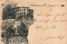 Vieselbach, Vorläufer, Gasthof "Zum Burghof", um 1890