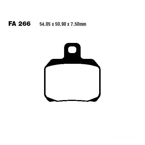 Bremsbelag ebc sfa266 - ebc, hinten