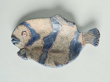 Ablageschale Keramik -form Fisch Spur Der Signature zu Identifizieren Vallauris