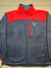 NFL Houston Texans Team Fleece Jacke Blau/Rot Größe L