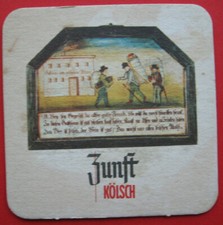 Alter Bierdeckel Zunft Kölsch