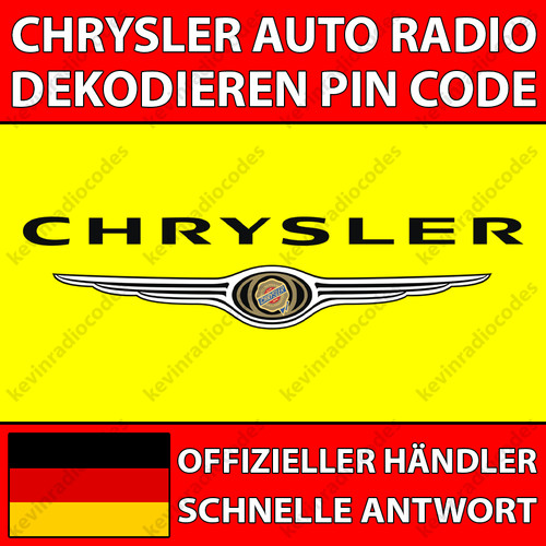 Chrysler radio dekodieren - ✅chrysler,