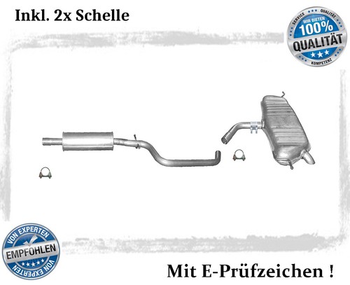 Auspuffanlage für golf - vw,