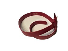 Chanel Gürtel Rot 75/30 
