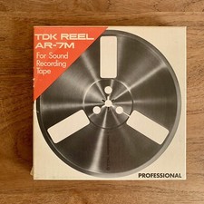 TDK AR-7M 7" Empty Metal Reel, 1/4" tape, Silver, w/Box