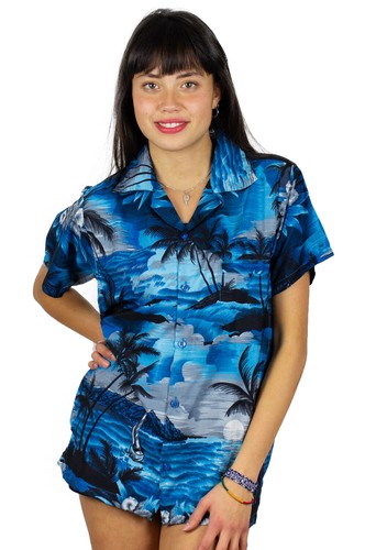 Funky hawaiibluse surf dunkles - surf,
