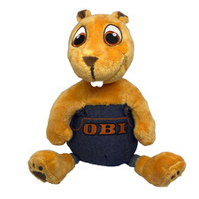 Obi Biber Plüschtier Kuscheltier Werbung Baumarkt Heimwerker Stofftier 30 cm TOP