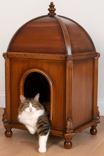 Holzhaus Mahagoni Katzenhaus