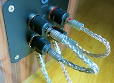 High-End Geflochtene Kabelbrücken (Bi-Wire Jumper),4x3mm²,99.99% OFC,Mit Bananen