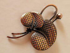 Veilchen Brosche , Vintage,  bronzefarben