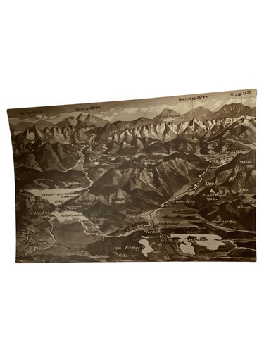 Historische reliefkarte - historische,