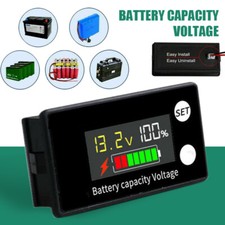 DC 8-100V Batterie Kapazität Voltmeter LCD Anzeige Messgerät Spannungsmesser Neu
