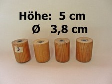 4 von 12 Couchfüße Sofafüße Holzbeine Möbelfüße Tischbeine Holzfüße Höhe 5 cm..